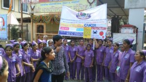 Shivram Samajik Vikas Sansthan youth walk for cancer education