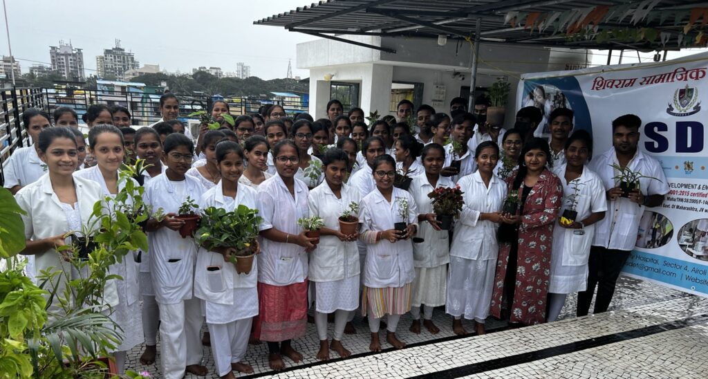 SSVS team and volunteers promoting sustainable development goals in a rural outreach event