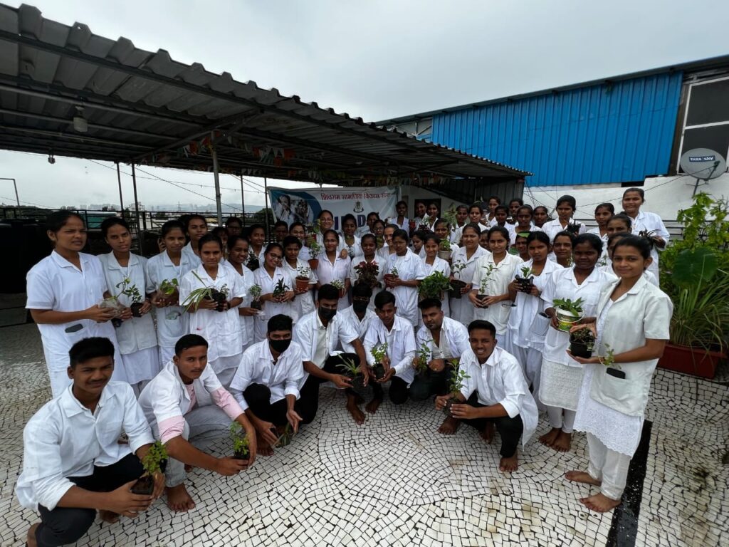 SSVS volunteers participating in an eco-awareness drive under SDG 13 – Climate Action