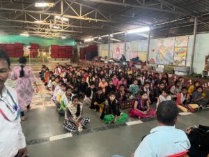 Students interacting in an SSVS career session