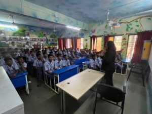 Motivational speaker addressing youth via SSVS program