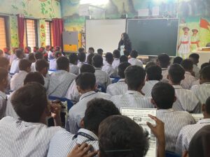 Motivational speaker addressing youth via SSVS program
